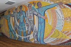 Галина Зубченко, Григорій Пришедько. Мозаїка “Майстри часу”. Київ, 1975.