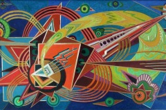 Григорій Пришедько. Ескіз мозаїки "У космічному оркестрі". Київ, 1970-і. 