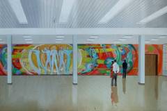 Галина Зубченко, Григорій Пришедько. Ескіз мозаїки "Майстри часу". Київ, 1975. 