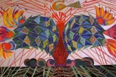 А.Горська, В.Зарецький, Г.Зубченко, Г.Пришедько. Ескіз мозаїки "Дерево життя". Маріуполь, 1967. 