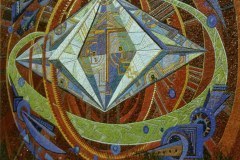 Галина Зубченко, Григорій Пришедько. Мозаїка "Тріумф кібернетиків". Київ, 1970-і.