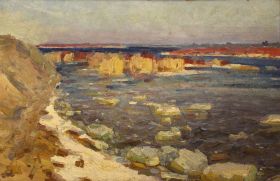 Григорій Пришедько. "Льодохід". 1959.