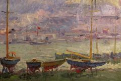 Григорій Пришедько. "Домна будується". Маріуполь, 1955.