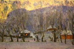 Григорій Пришедько. "Зимовий ранок (Седнів)". 1970-і.