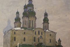 Григорій Пришедько. "Собор ХІІ ст. (?)". 1970-і.