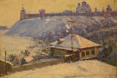 Григорій Пришедько. "Зимовий краєвид". 1970-і. 